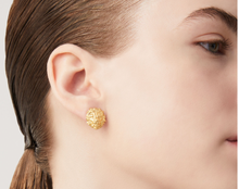 Carica l'immagine nel visualizzatore di Gallery, Orecchini Teste Di Leone Dorati