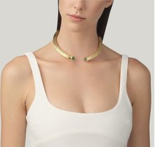 Carica l'immagine nel visualizzatore di Gallery, Collana Green Blade Dorata
