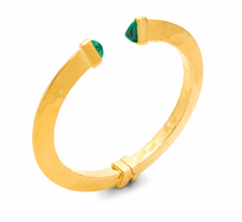 Carica l'immagine nel visualizzatore di Gallery, Bangle Green Blade Piccolo Dorato