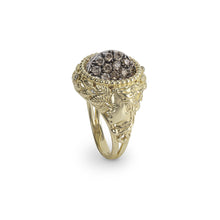 Load image into Gallery viewer, Anello Reverse Autunno in Oro e Diamanti Brown