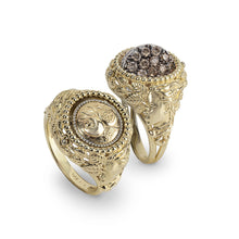 Load image into Gallery viewer, Anello Reverse Autunno in Oro e Diamanti Brown