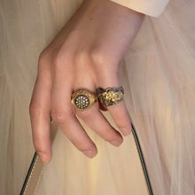 Load image into Gallery viewer, Anello Reverse Autunno in Oro e Diamanti Brown