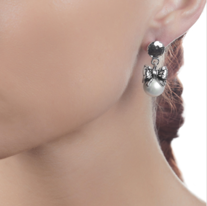 Orecchini A Fiocco Vintage Argento | Pendenti A Goccia Fatti A Mano | Gioielli Boho Per Donne