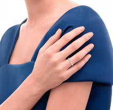 Carica l'immagine nel visualizzatore di Gallery, Anello veretta Anniversary Recarlo 0,50ct