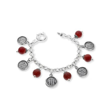 Load image into Gallery viewer, Bracciale con pietre colorate e monete Gerardo Sacco