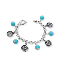 Load image into Gallery viewer, Bracciale con pietre colorate e monete Gerardo Sacco