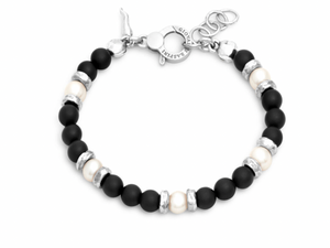 Bracciale Tango Grafite E Perle