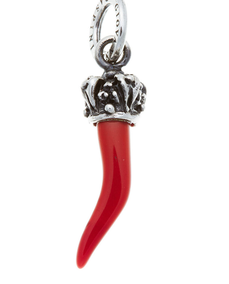 Charm Corno Rosso Corona