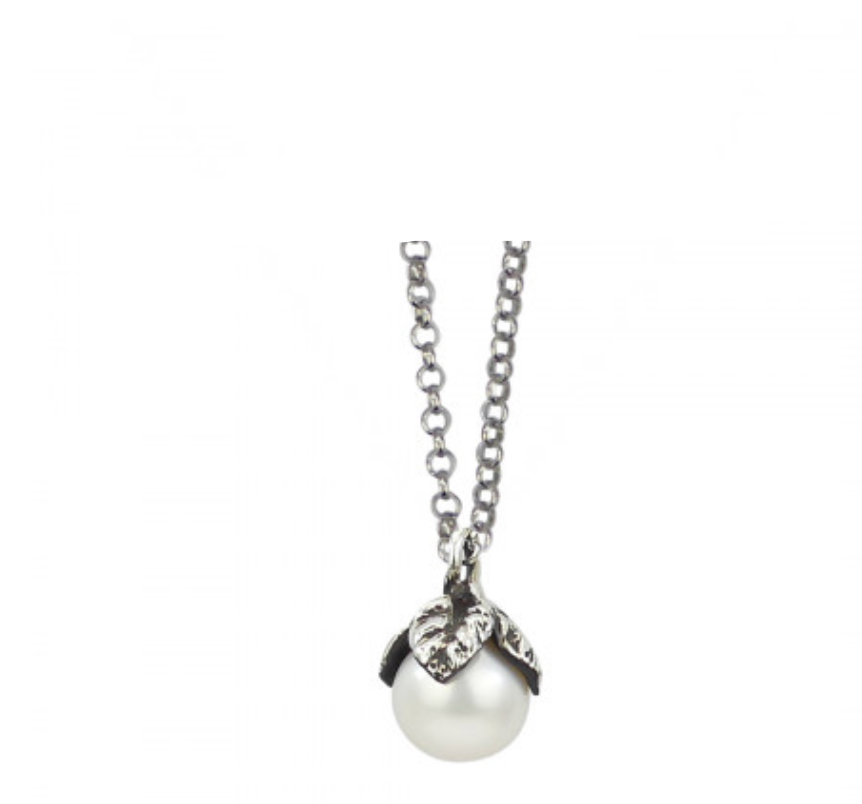 Collana con perla naturale pendente