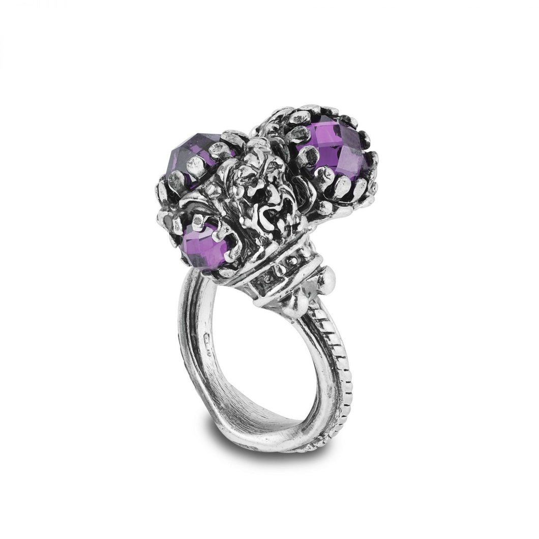 Anello Iride viola